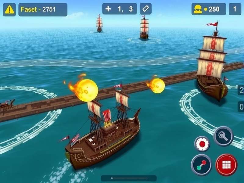 Sagar Aqua Battle gameplay screenshot showing naval battle